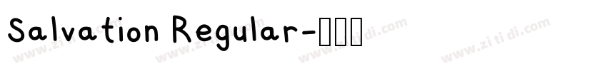 Salvation Regular字体转换